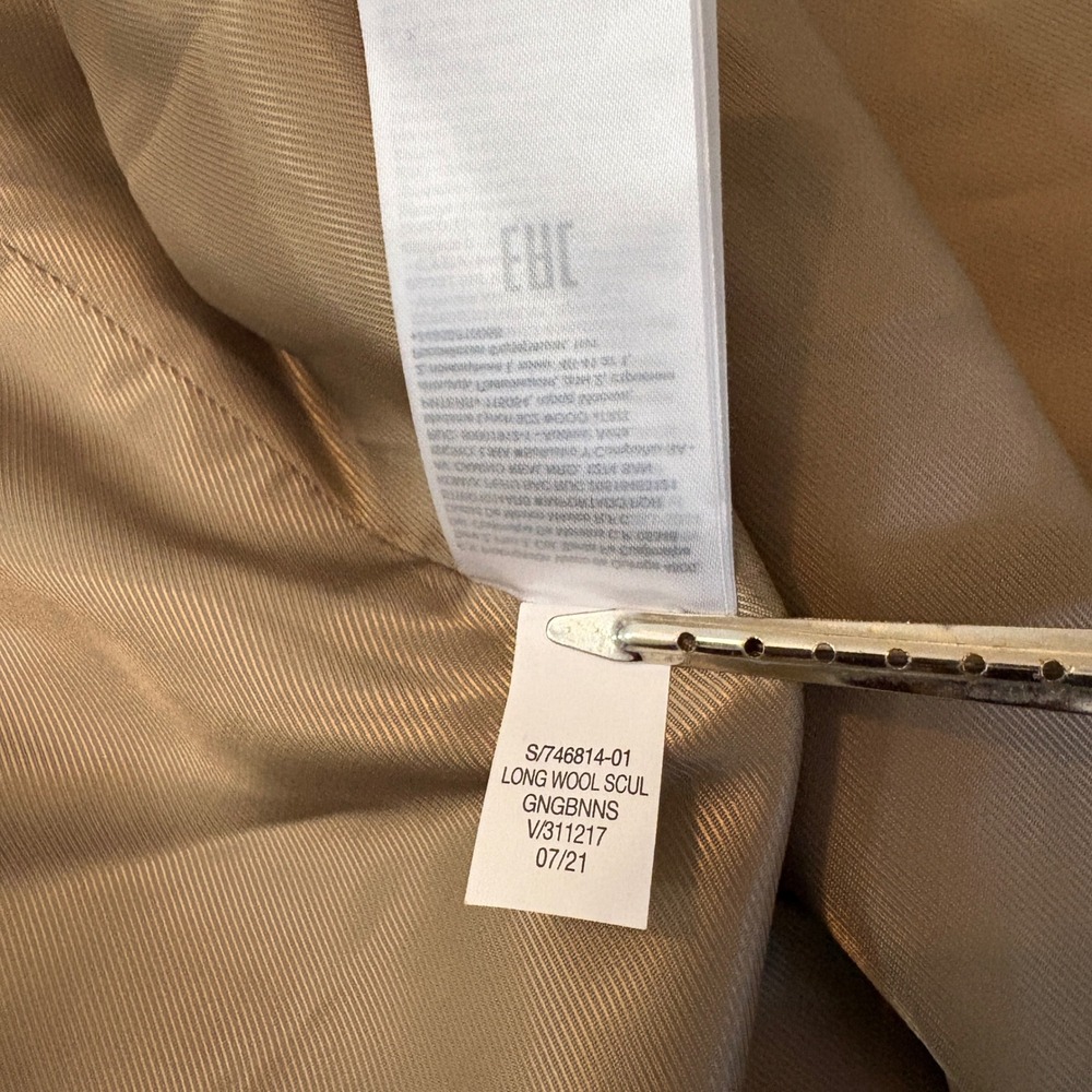 Banana‎ Republic Long Wool Sculptural Blazer Yellow Single Button 18 Trending - Picture 6 of 11